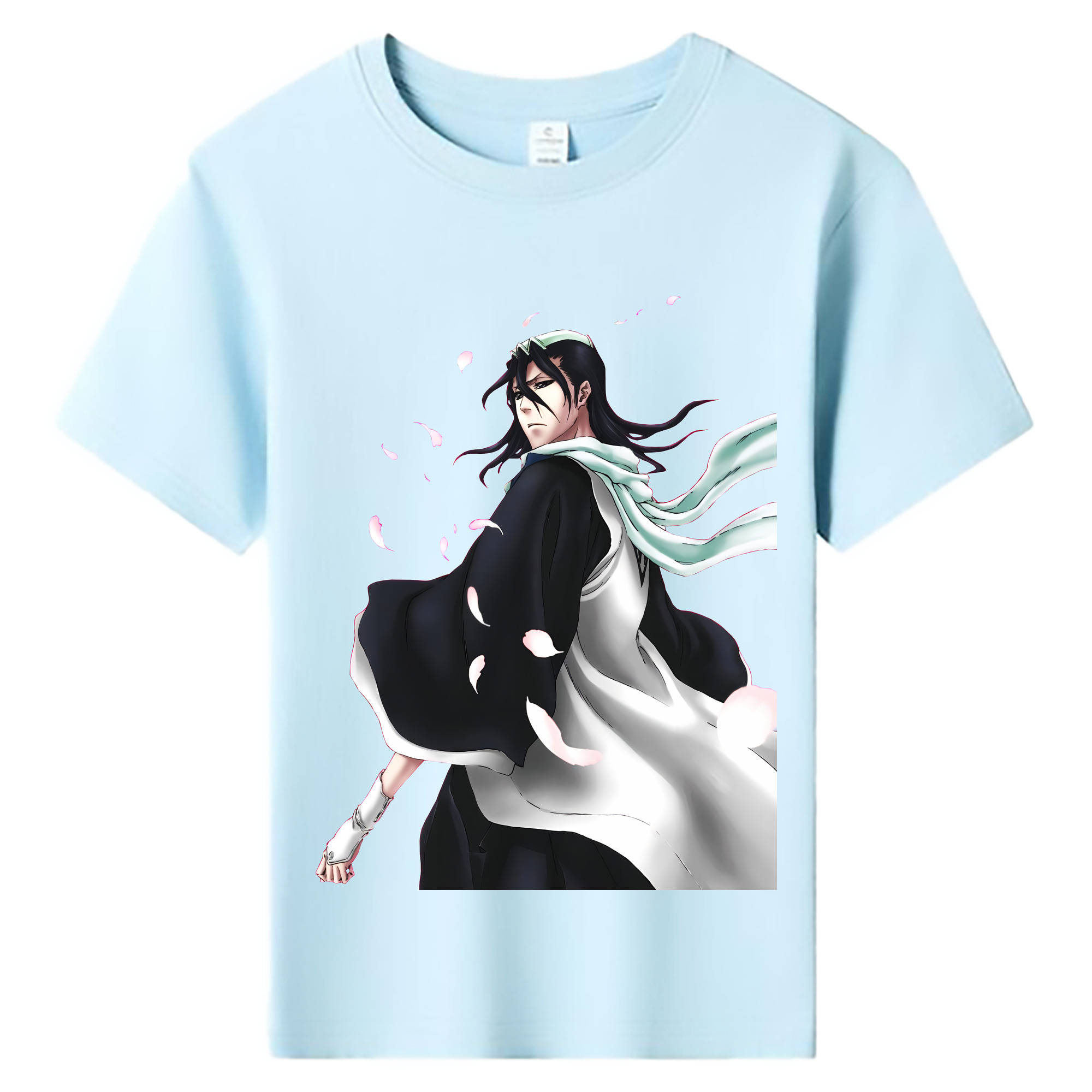 （画像用） ブリーチ くちき びゃくや BLEACH Kuchiki Byakuya 綿100％キッズTシャツ（フロントプリント）